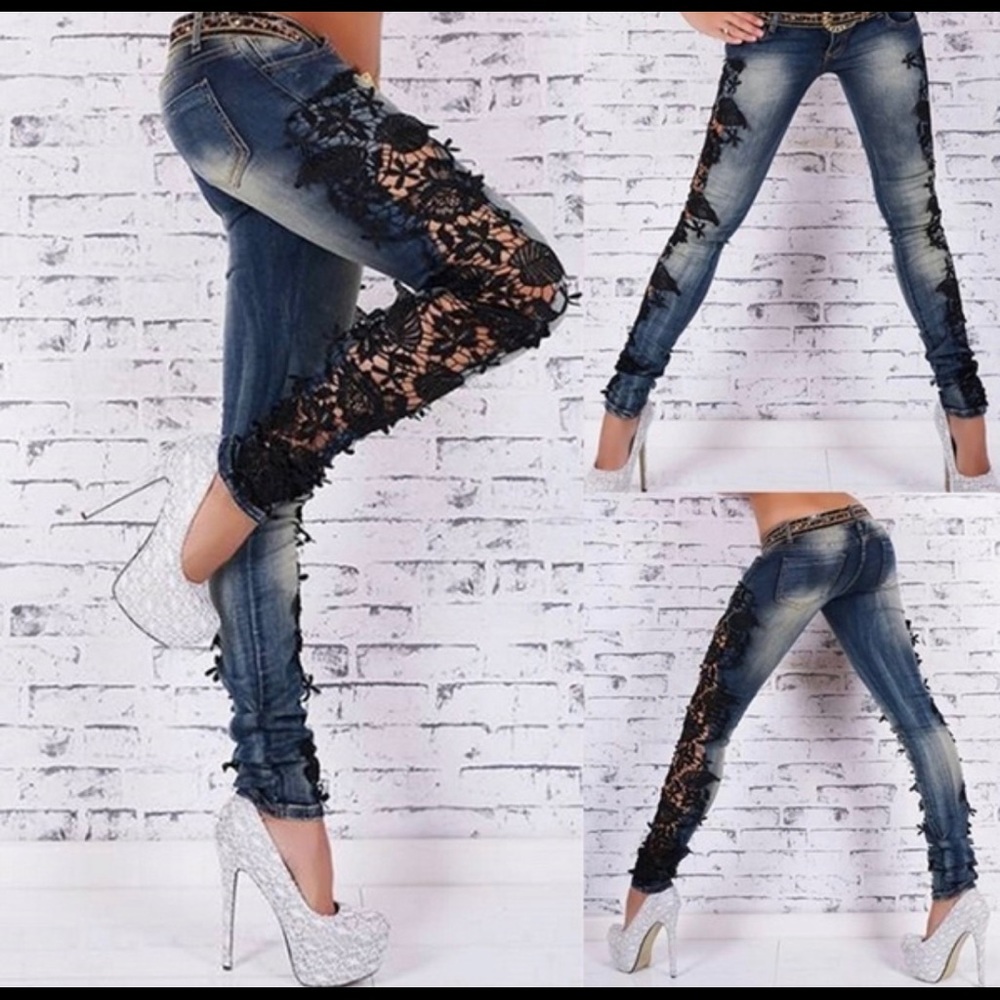 Skinny Distressed Jeans - Picture 4 of 8